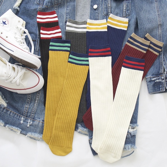 Accessories - 6 Pairs Cotton Sprout Women Mid Calf Socks